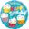 Imagen de Globo Círculo Happy Birthday (43cm)
