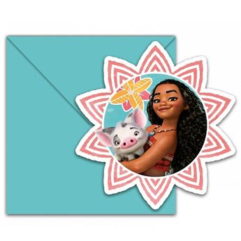 Imagens de Invitaciones de Vaiana (6 unidades)