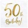 Imagen de Servilletas 50 Cumpleaños Dorados 33cm (20)