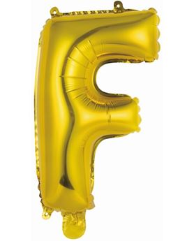 Imagen de Globo Letra F Dorada Mini