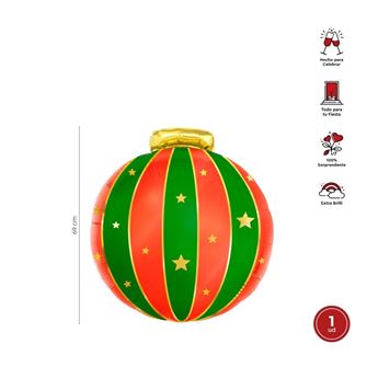 Picture of Globo Bola de Navidad foil (69cm)