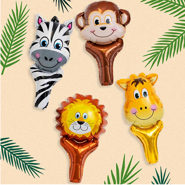 Imagen de Globos Animales Jungla mix 40cm (4 uds.)