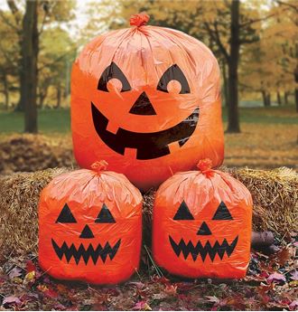 Imagens de Decoración Bolsas Calabazas Halloween (3 uds.)