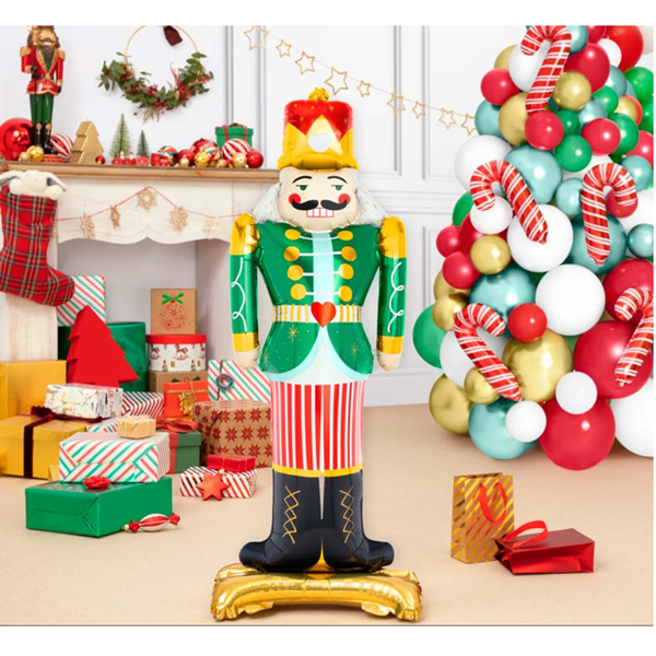 Picture of Globo Cascanueces Navideño Base con Aire (123cm)