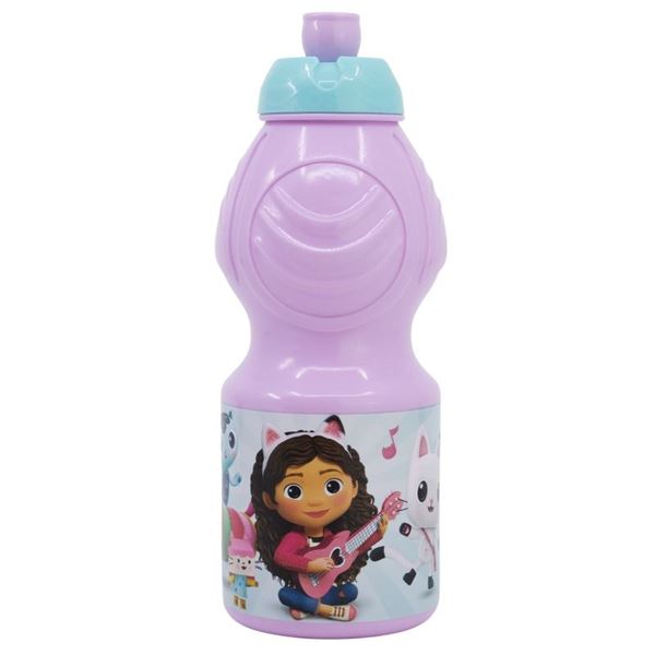 Botella La Casa de Muñecas de Gabby plástico Reutilizable 400ml ✔️ por sólo  3,51 €. Envío en 24h. Tienda Online. . ✓.  Artículos de decoración para Fiestas.