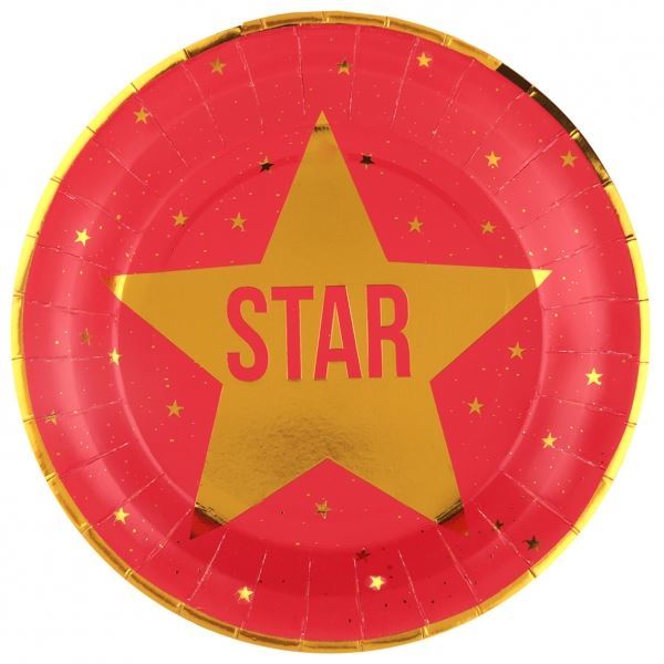 Imagen de Platos Hollywood Cine cartón 22.5cm (10 unidades)