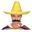 Picture of Sombrero Mexicano Paja Amarillo 45cm
