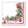 Imagen de Servilletas Navidad Burdeos papel 33cm (16 uds)