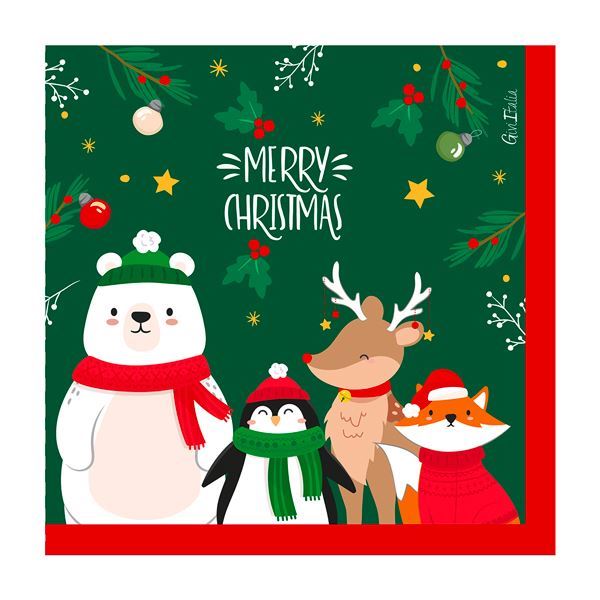 Picture of Servilletas Santa y amigos Navidad papel 33cm (16 uds.)