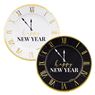 Imagen de Platos Happy New Year Reloj Mix cartón 23cm (8 unidades)