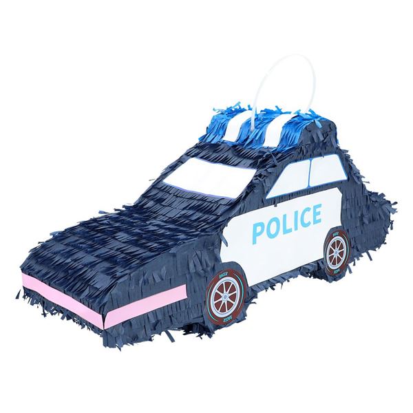 Picture of Piñata Coche Policía 3D cartón (56cm) 