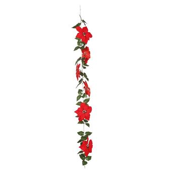 Imagen de Guirnalda Poinsettia Grande 200cm (1ud.)