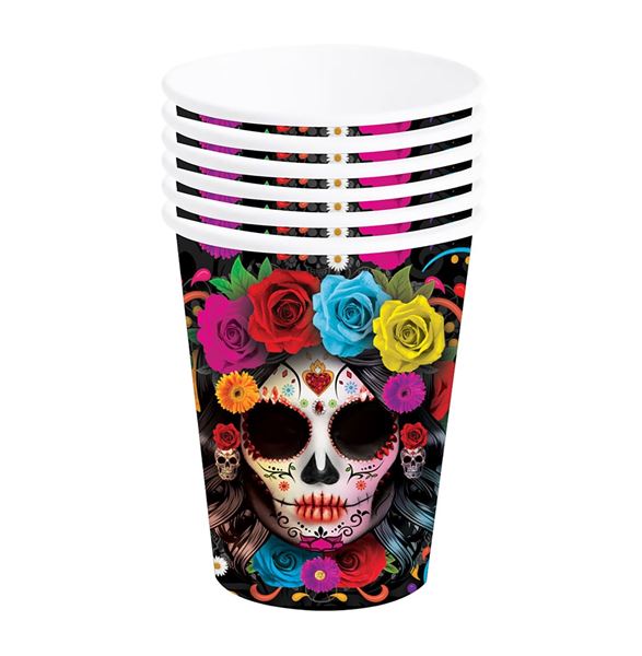 Picture of Vasos Catrina cartón 240ml (6 unidades)
