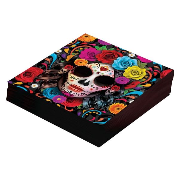 Imagen de Servilletas Catrina papel 33cm (12 uds.)
