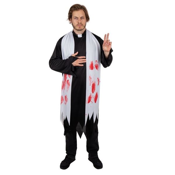Imagen de Disfraz Sacerdote Halloween Adulto (Talla L/XL)