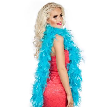 Imagen de Boa Plumas Turquesa Glamour (50g)