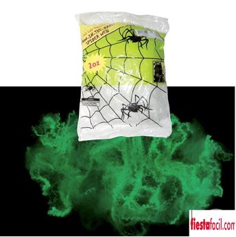 Imagen de Telaraña Fosforescente Halloween (56g)