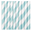 Imagen de Pajitas Blancas Rayas Azul Pastel papel (10 uds.)