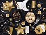 Picture of Platos Celebración Negros cartón 23cm (6 uds.)