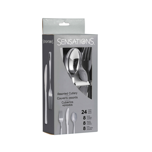 Imagens de Cubiertos Plata Deluxe Reutilizables (8x3 unidades)