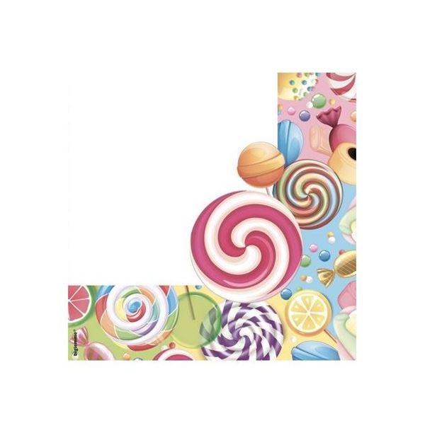 Imagen de Servilletas Candy Dulce 33cm (20 uds.)