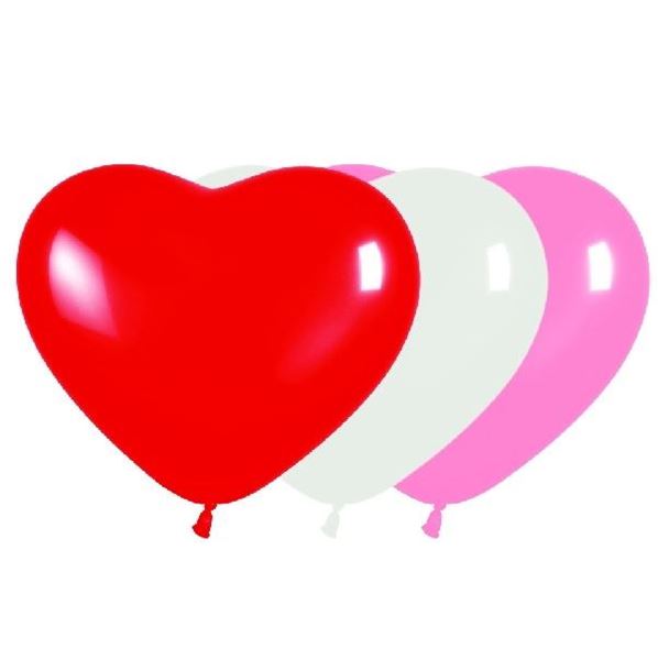 Picture of Globos Corazón Forma Surtidos 12cm R6-FCORS (50)
