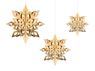 Picture of Decorados Colgantes Copos de Nieve Dorados (6 uds.)