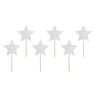 Imagen de Topper Cupcake Estrellas Plateadas 11.5cm (6 uds.)