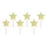 Imagen de Topper Cupcake Estrellas Doradas 11.5cm (6 uds.)