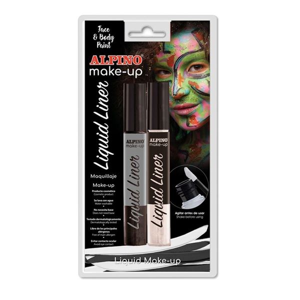 Picture of Maquillaje Líquido Negro y Blanco Cara y Cuerpo (2 unidades)