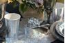 Imagen de Vasos Plateados Chispas cartón (10 unidades)