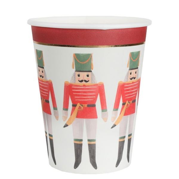 Picture of Vasos Cascanueces Navidad Vintage cartón (10 uds.)