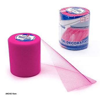 Imagen de Tul Rollo Color Fucsia 10cm (45m)
