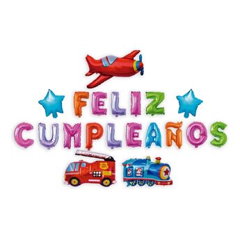 Imagen de Set Feliz Cumpleaños Vehículos