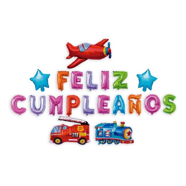 Imagens de Set Feliz Cumpleaños Vehículos