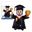 Imagens de Globo Forma Niño Graduación 97cm