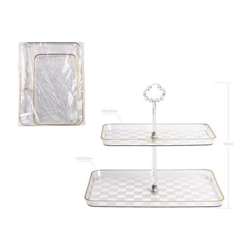 Imagen de Stand Plástico Rectangular 2 Pisos Reutilizable