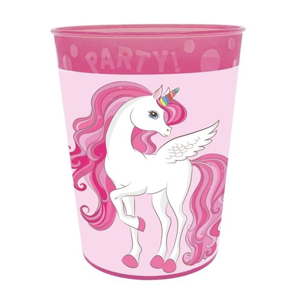Picture of Vaso Unicornio Plástico Duro Reutilizable (250ml)