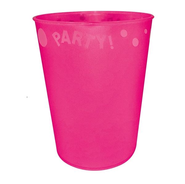 Imagen de Vaso Fucsia plástico reutilizable 250 ml
