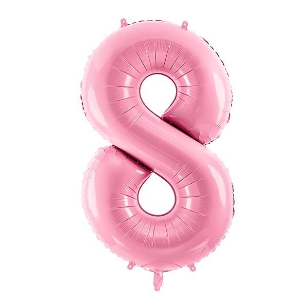 Picture of Globo Número 8 Rosa Claro Gigante (86cm)