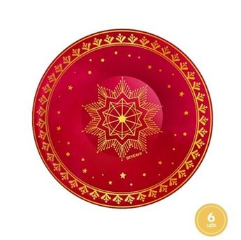 Imagen de Bol Reyes Magos Navidad cartón 18cm (6 uds.)