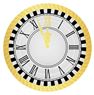 Picture of Bandeja Redonda de Cartón Reloj de Año Nuevo 30 cm (Pack de 2)