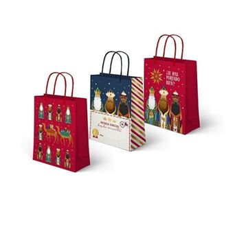 Picture of Bolsa Regalo Reyes Magos Surtida papel (24cm x 18cm)