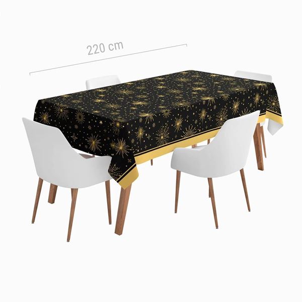 Picture of Mantel Dorados Destellos papel (140cm x 220cm)