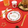 Picture of Platos Feliz Navidad y Nochebuena cartón 18cm (8 uds.)