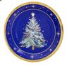 Picture of Platos Navidad Azul Noche cartón 23cm (6 uds.)