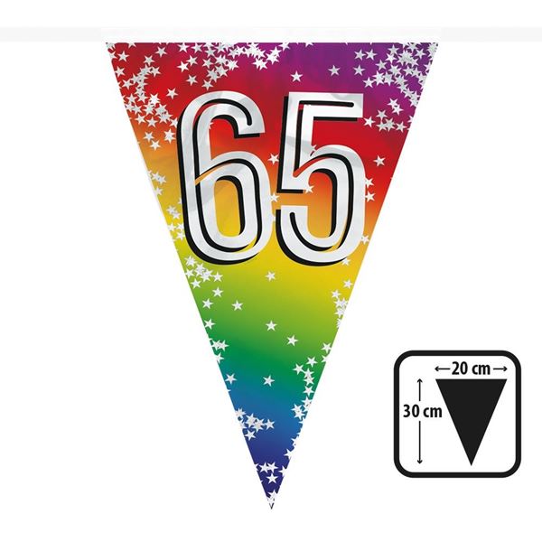 Picture of Banderín 65 Cumpleaños Multicolor (6m)