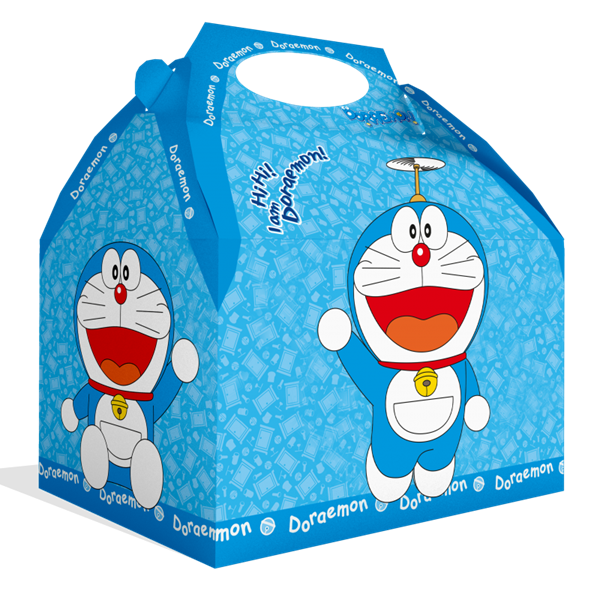Imagens de Caja Doraemon Cumpleaños cartón 16x10x16cm (1 unidad)