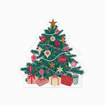 Picture of Servilletas Forma Árbol de Navidad papel (20 unidades)
