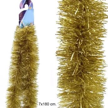 Imagen de Espumillón Color Dorado Vintage 180x7cm